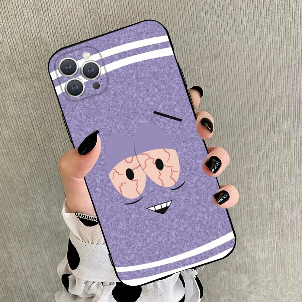 Чехол для телефона Cartoon S-South P-Park iPhone 15 14 13 12 11 Plus Pro Max XS X XR SE Mini 8 7 мягкий силиконовый