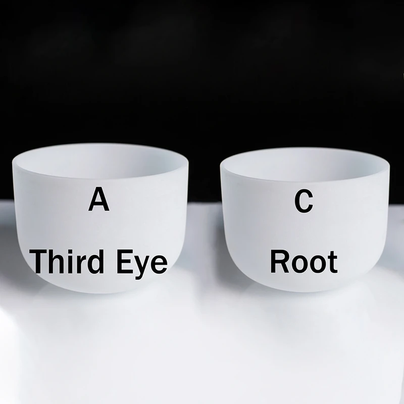 2 шт. 8-дюймовая нота идеальный звук чакра третьего глаза матовый кварц