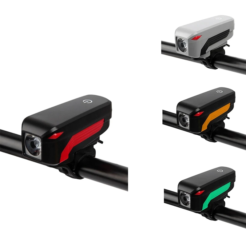 

Фонарь велосипедный водонепроницаемый с сигнализацией, 2000 мАч, зарядка через USB