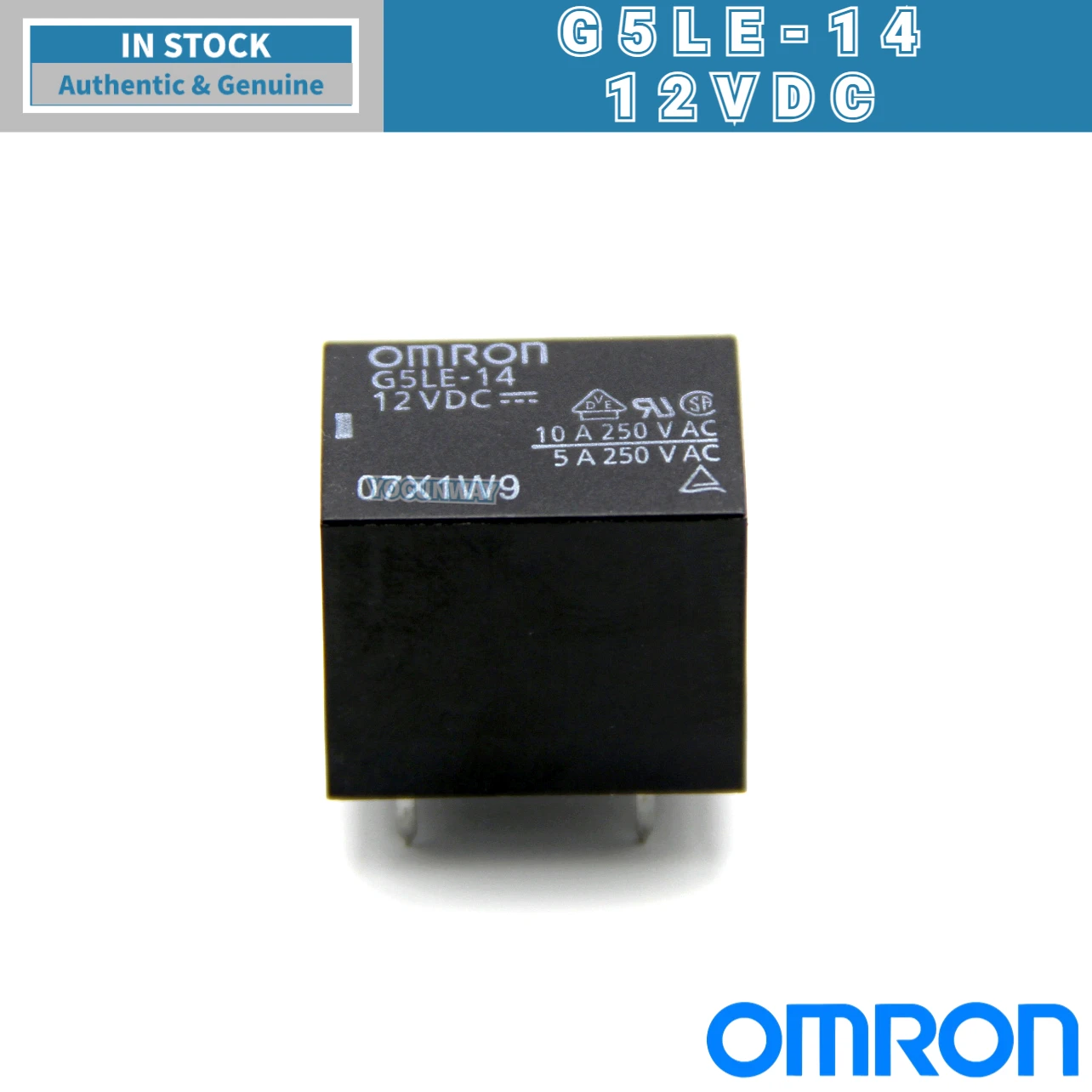 

Новое оригинальное одиночное реле OMRON G5LE-14 1A4-5VDC 12VDC 24VDC DC12 24V 5PIN 10A