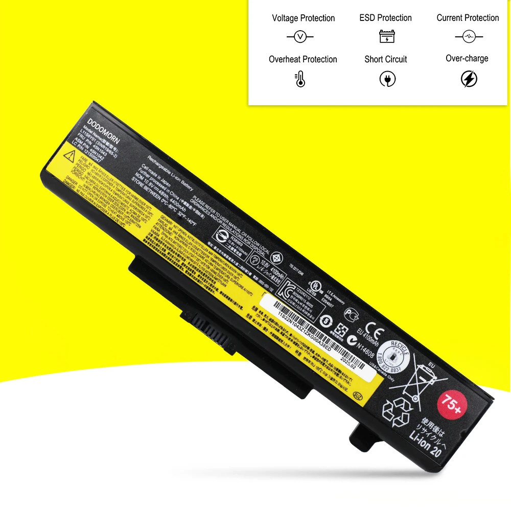Фото Аккумулятор для ноутбуков Lenovo ThinkPad E430 E530 E431 E531 E440 E540 E545 G480 G580 B480 B490 B590 Y480 Y580 Z580 (45N1043, 45N1042) №4