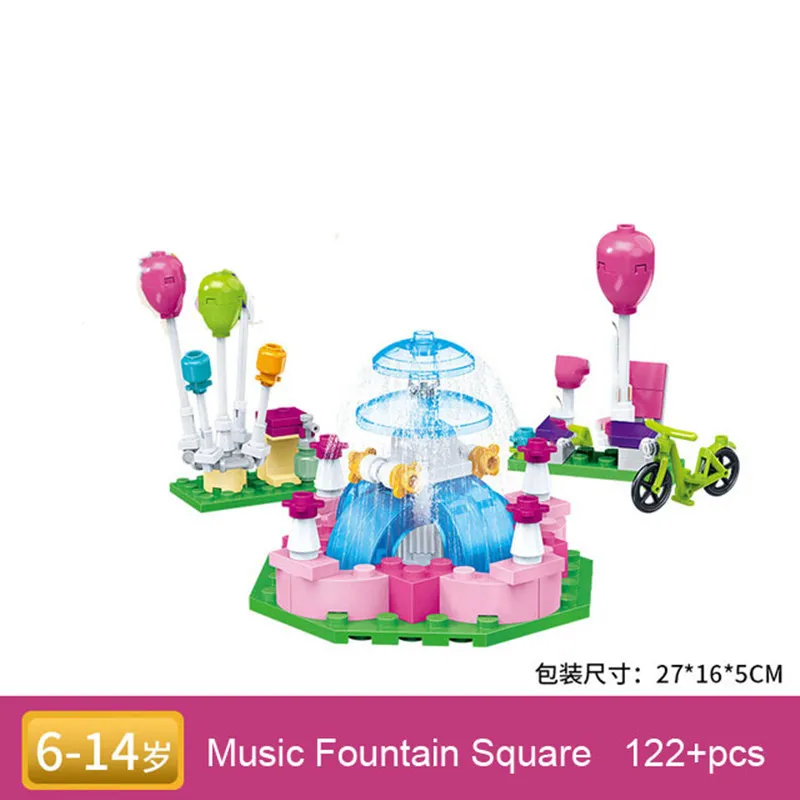 Парка Развлечений друзья для девочек Клубные Модели Строительные блоки