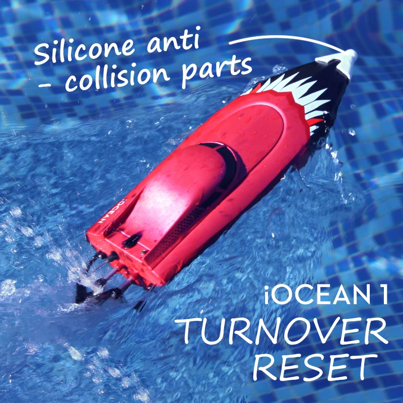 

2021 NEW HR iOCEAN 1 Electric Remote Control Boat High Speed Remote Control Motorboat Long Endurance Rowing Model Boat boy toy