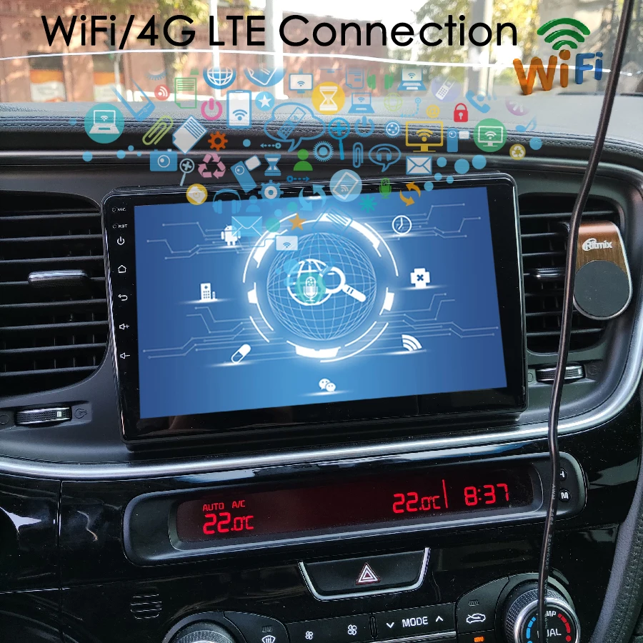 Автомагнитола 2DIN 128 ГБ сенсорный экран 12 дюймов для KIA Optima K5 2013-2015 установка