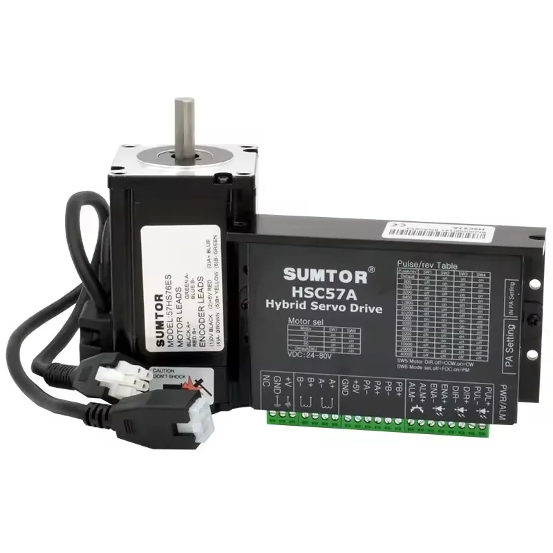 2-фазный 60 мм Nema 24 2 нм 3 Нм с шаговым сервоприводом замкнутая петля шагового