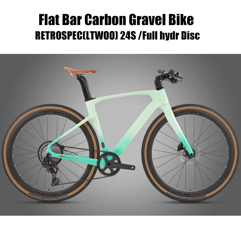 Фото Twitter LTWOO 24S Carbon Gravel V3 Плоский руль Шоссейный велосипед 700*40C Полный гидравлический дисковый тормоз Гибридный велосипед для мужчин и женщин №1