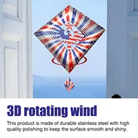 for home garden balcony ornaments heart pendant charm craft wind 3d decoration 3d metal chimes eagle r1w2