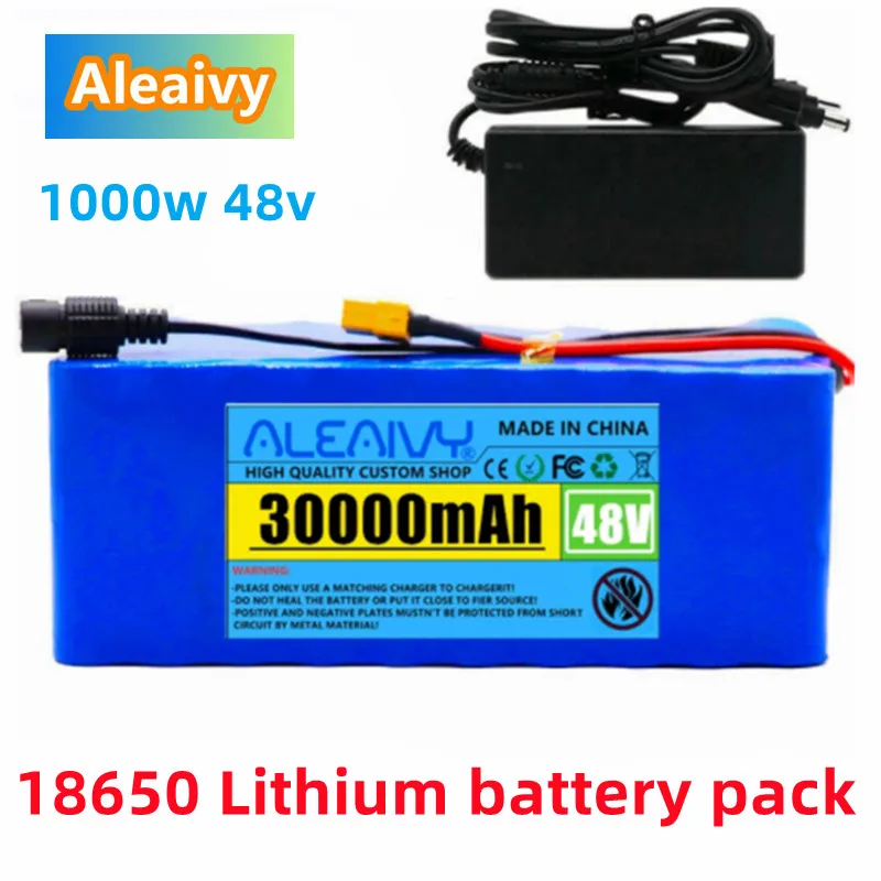 

48v 30Ah Lithium Ion Battery 30000mAh 1000w Lithium Ion Battery Pack for 54.6v E-bike Electric Bicycle Scooter with BMS +Charger