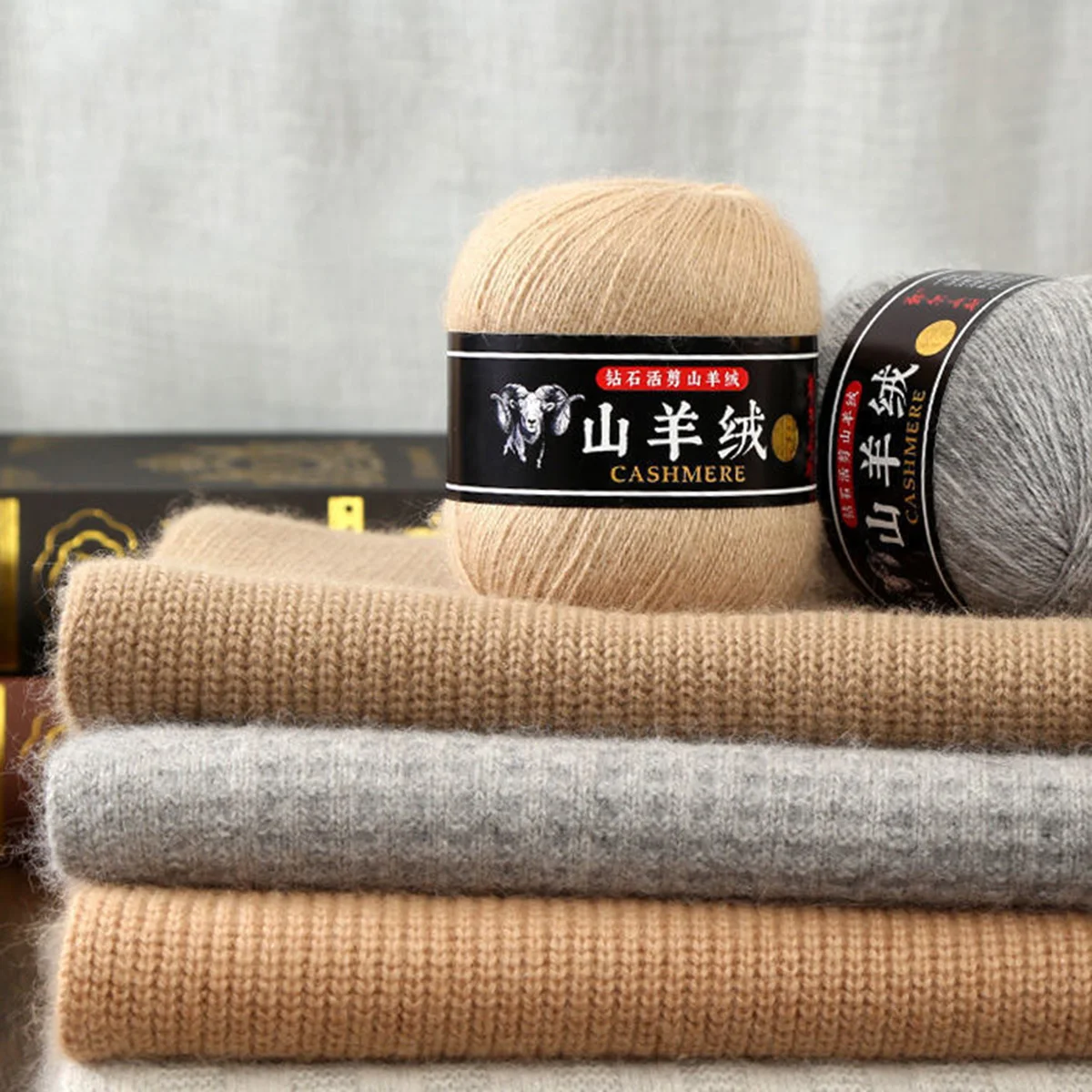 

6pcs/pack Mongolian Cashmere Crochet Yarn Hand-knitted Wool Yarn DIY Sweater Hat Material