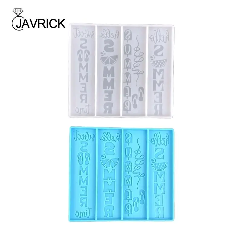 

DIY Making Epoxy Resin Jewelry DIY Craft Mould Summer Letter Keychain Molds
