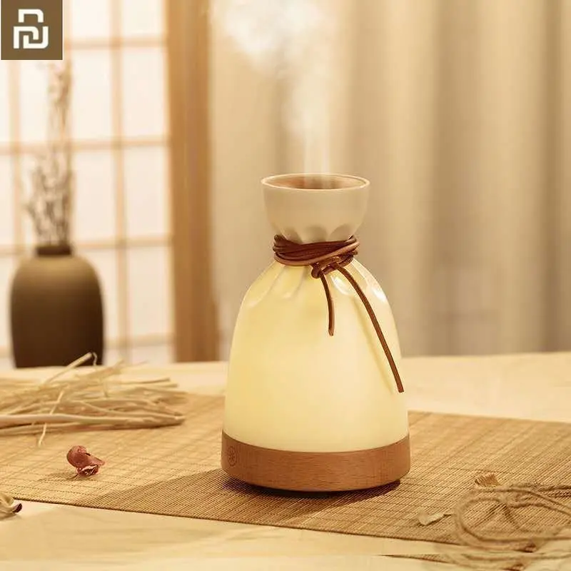 

YOUPIN Electric Aroma Diffuser With Night Light Lamp 140ml Ultrasonic Essential oil Diffuser Wood Aromatherapy Air Humidifier
