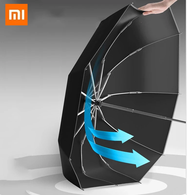 

Зонт Xiaomi, зонт заднего хода, большой складной зонт, автоматический зонт для переноски автомобиля, Мужской прочный усиленный двойной