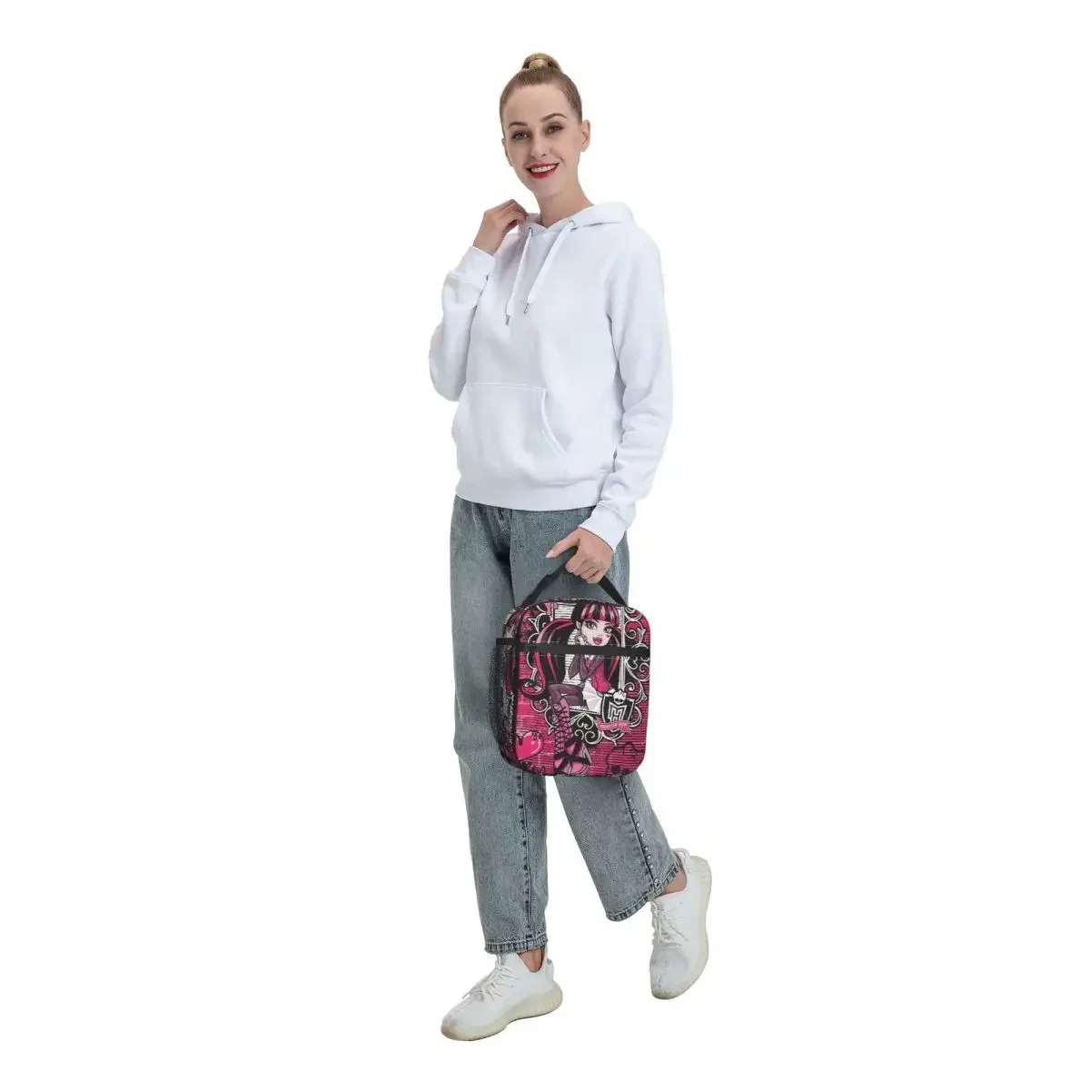 Draculaura Monster Высокоизолированная сумка для обеда Сумка-холодильник Контейнер