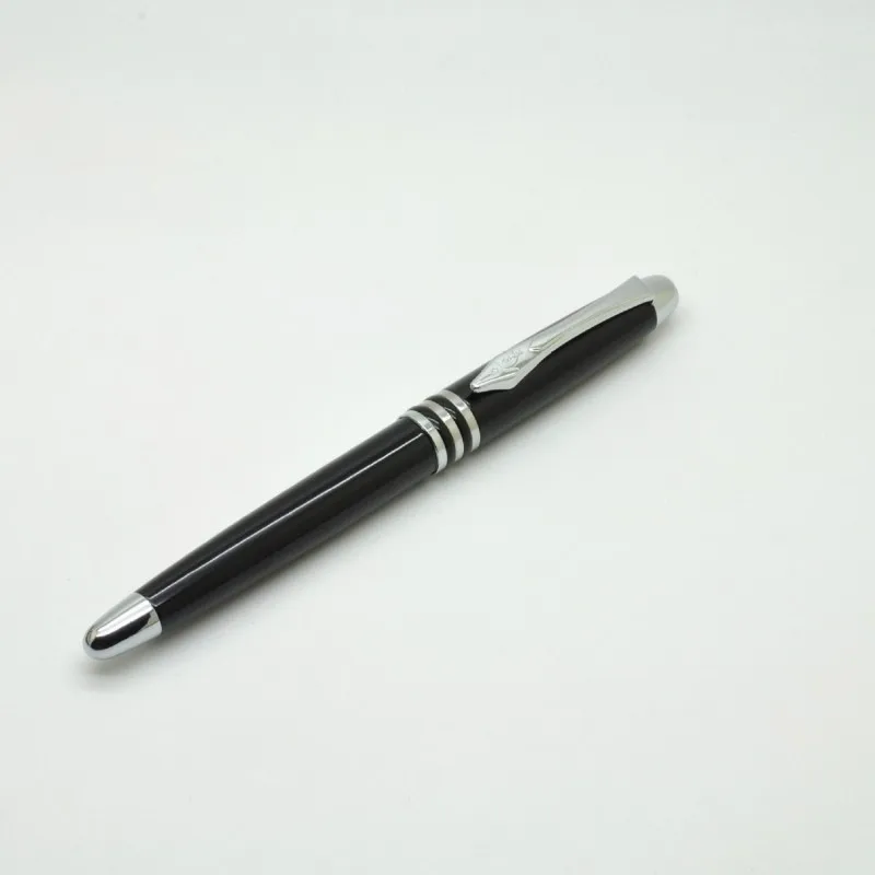 

KAIGELU 367 Silver Clip Fountain Pen Iridium Nib 0.5mm Pen Business Office School Student Practice Calligraphy Gift Stationery
