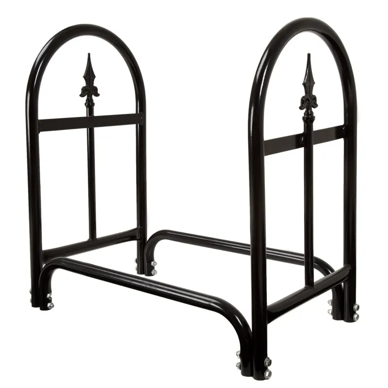

Log Rack with Finial Design - Black by squat rack gym equipment