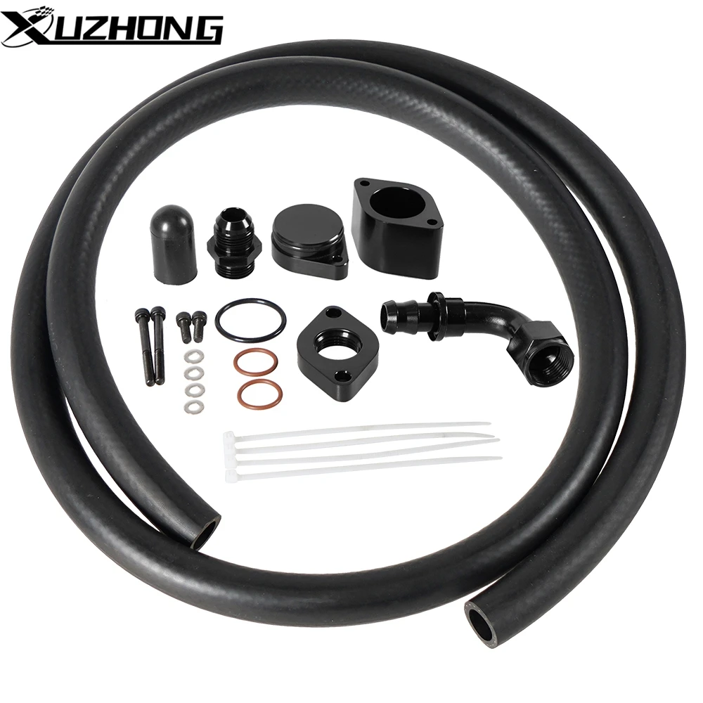 

New Arrived Turbo Piping Kit CCV PCV Reroute Kit for Ford 2011-2019 6.7L Powerstroke Diesel Black Easy to install