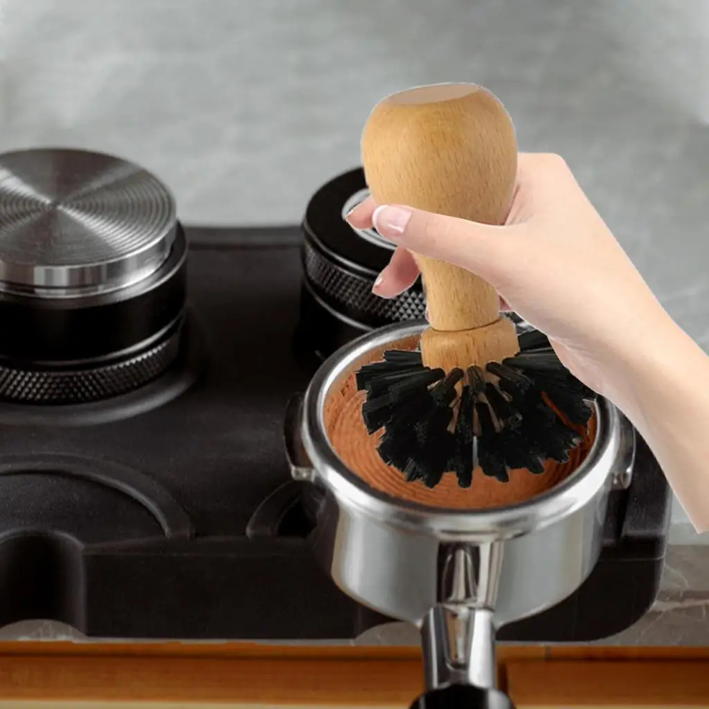 

Protable Espresso Tamper Cleaning Brush for 51mm 53mm Basket Home Kitchen