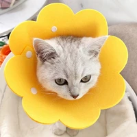 flower shaped cat cones cat recovery collar soft for cat wound healing protective cone after surgery elizabethan collars