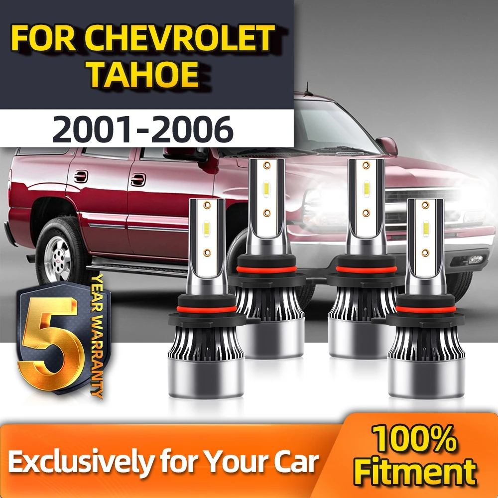 

Crossfox Auto Led Headlight Combo High 9005 Low 9006 Plug-N-Play Bulbs For Chevrolet TAHOE 2001 2002 2003 2004 2005 2006