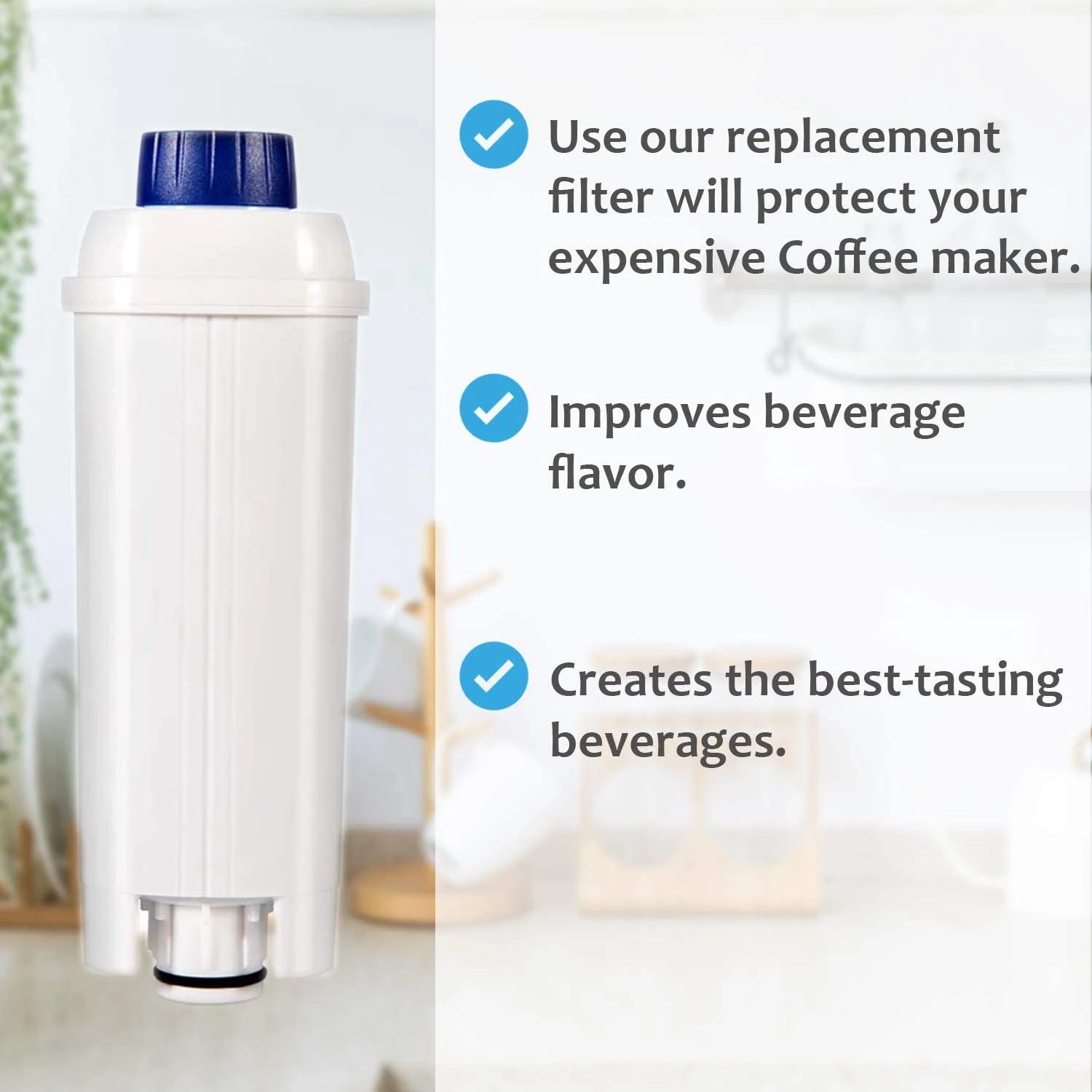 Сменный фильтр для воды кофемашины 3 шт. Delonghi DLS C002 ECAM Esam ETAM BCO EC680 EC800 картридж