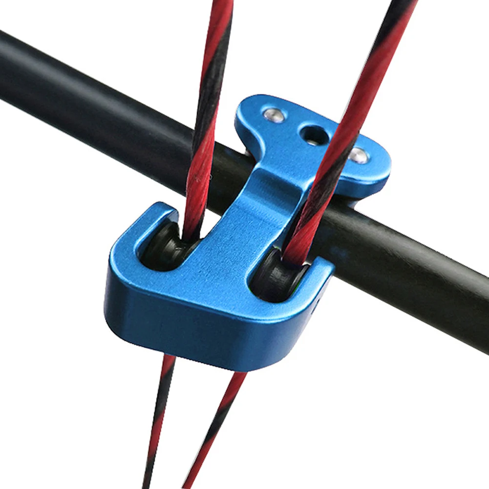 

Black Archery Cable Slide Compound Bow String Separator Splitter Glide Roller Aluminum Fits 3/8" Cable Pole Hunting Accessories