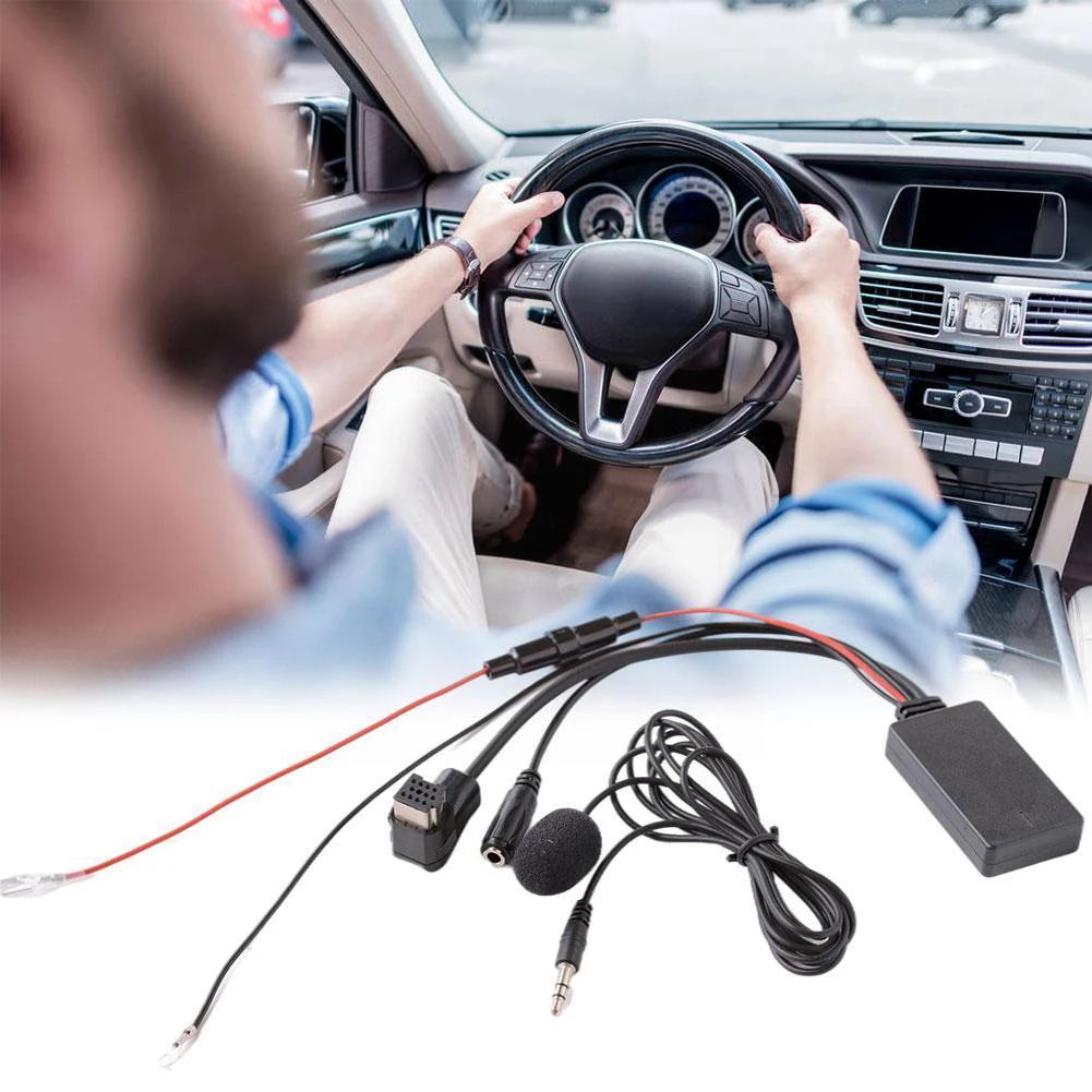 1X Радио стерео AUX кабель адаптер + микрофон Bluetooth-совместимый 5 0 EDR 11pin разъем для