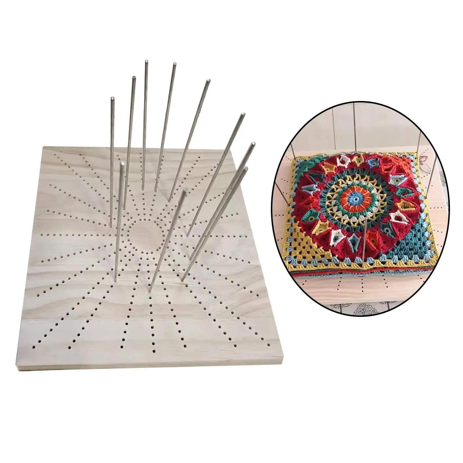 

Premium Blocking Boards with Grids Wooden Durable Crochet Blocking Board Blocking Mat Blocking Board for Knitting and Crocheting
