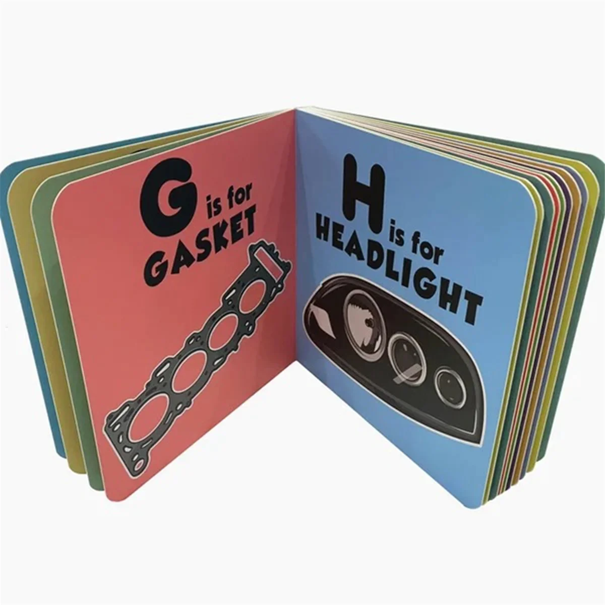 Фото A66I2 ABC'S for Future Race Car Drivers Книга с алфавитом (детская книга, детская книга, книга для малышей) №3