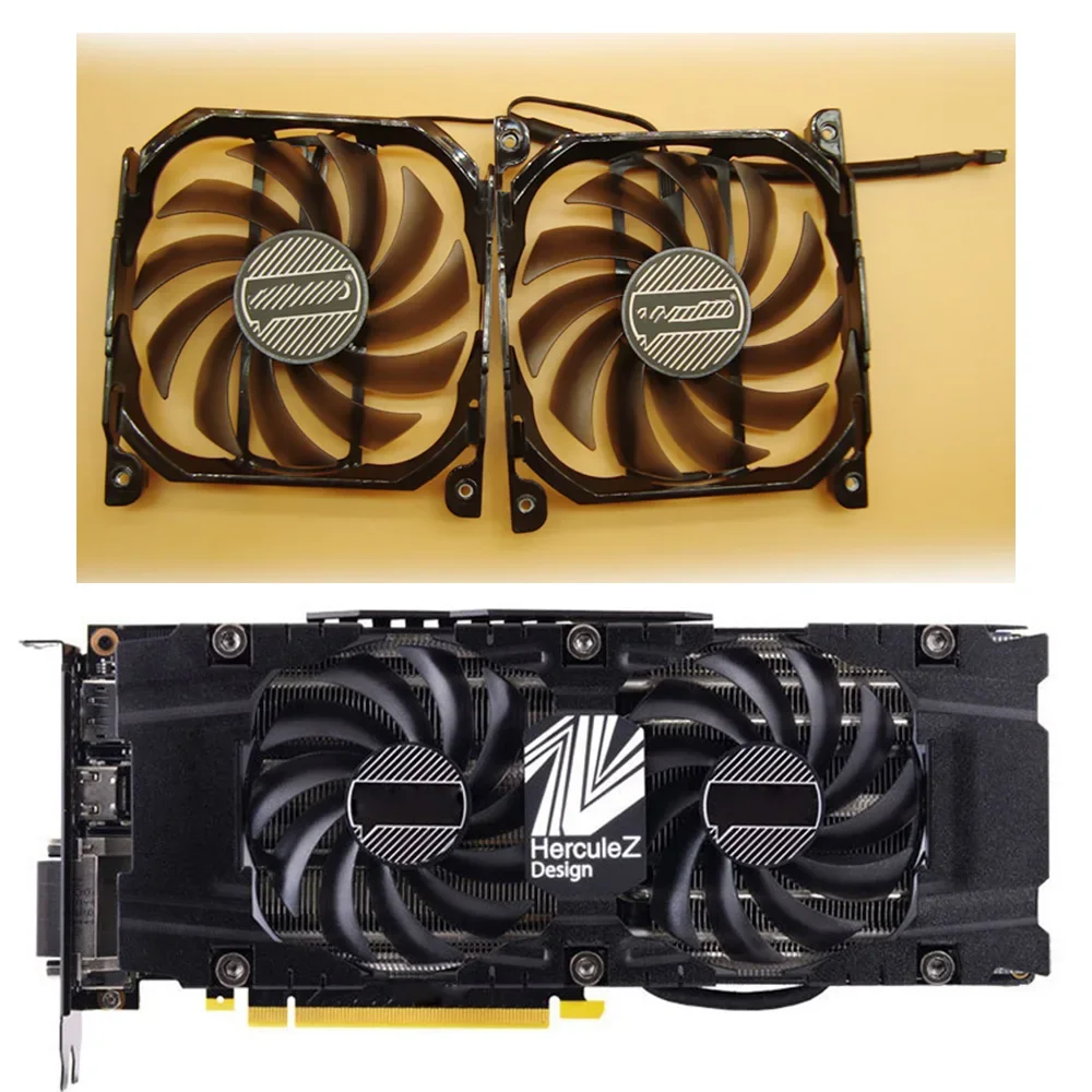 Новинка, CF-12915S 1070Ti 1080Ti Вентилятор охлаждения GPU карты для видеокарты INNO3D GeForce GTX 1070 1080 Ti Twin X2
