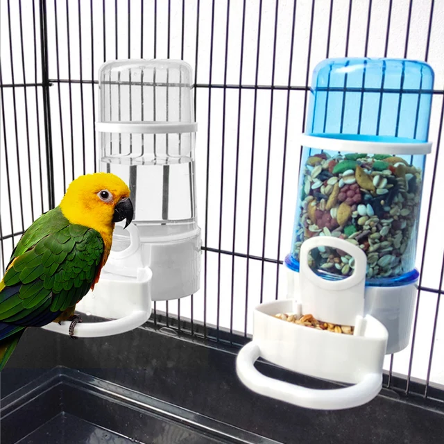 Automatic Bird Feeder Bird Water Drinker Waterer with Clip Pet Bird Supplies Hamster Parrot Dispenser Bottle Drinking Cup Bowls 1