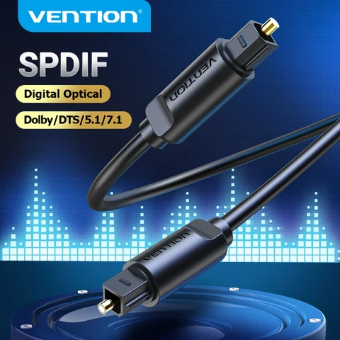 Цифровой оптический аудиокабель Vention Toslink SPDIF, коаксиальный кабель для Xbox 360, PS4, усилители, Blu-Ray плеер, звуковая панель, волоконный кабель