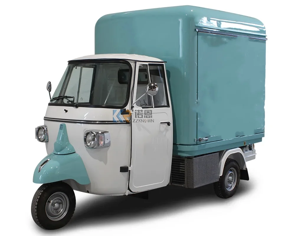 

Electric Tricycle 3 Wheels Food Ice Cream Vending Tuk Tuk Vending Cart Truck Ape Motorized Coffee for Europe