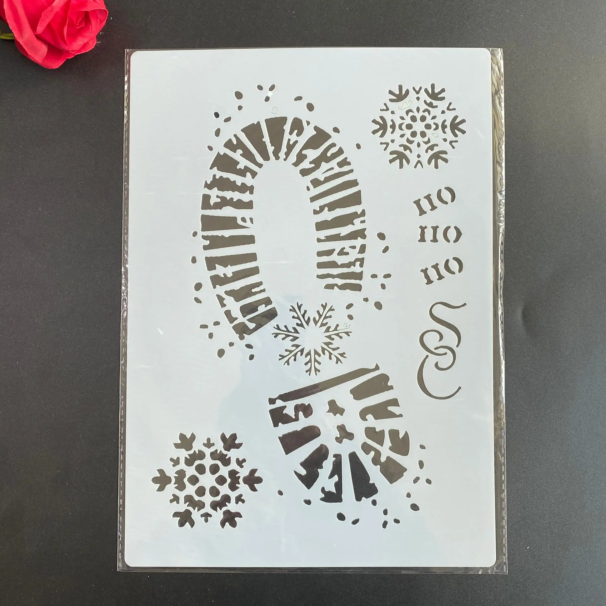 A4 Санта-обувь с принтом DIY трафареты настенная живопись раскраска для