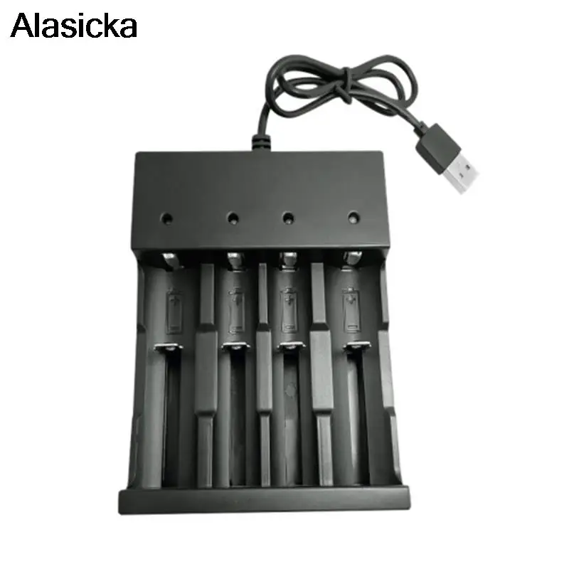 

18650 battery charger 4 slots Smart charging LED 26650 21700 14500 26500 22650 26700 Li-ion Rechargeable Battery Charger
