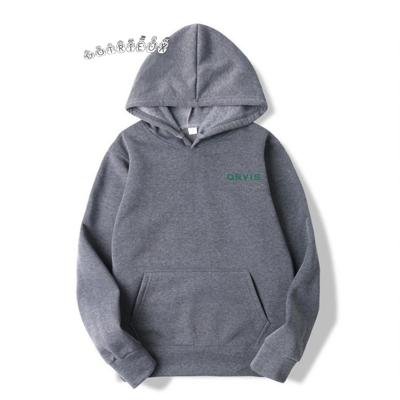 Утолщенная Толстовка Унисекс С Принтом stay Orvis Спереди И Сзади