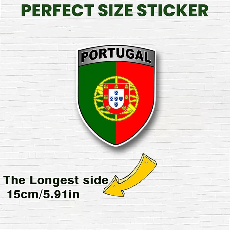 Фото Наклейка PORTUGAL BLASON PORTUGAIS PC058, виниловая наклейка, прочная и легко наносится, идеально подходит для ноутбуков. №2