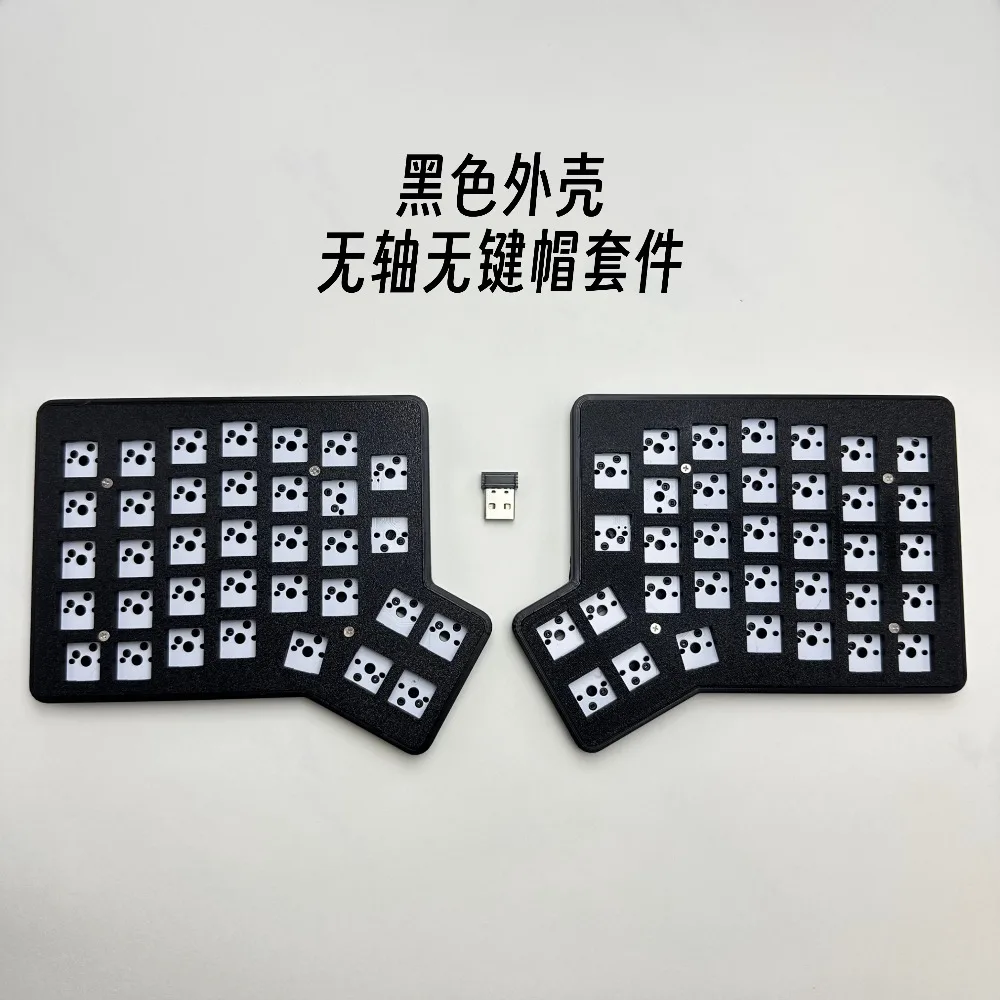 Фото Беспроводная механическая клавиатура Redox Ergodox Split, однорежимная, 2.4G, программируемая, с возможностью горячей замены, эргономичная, для офиса, аксессуары, подарки №3