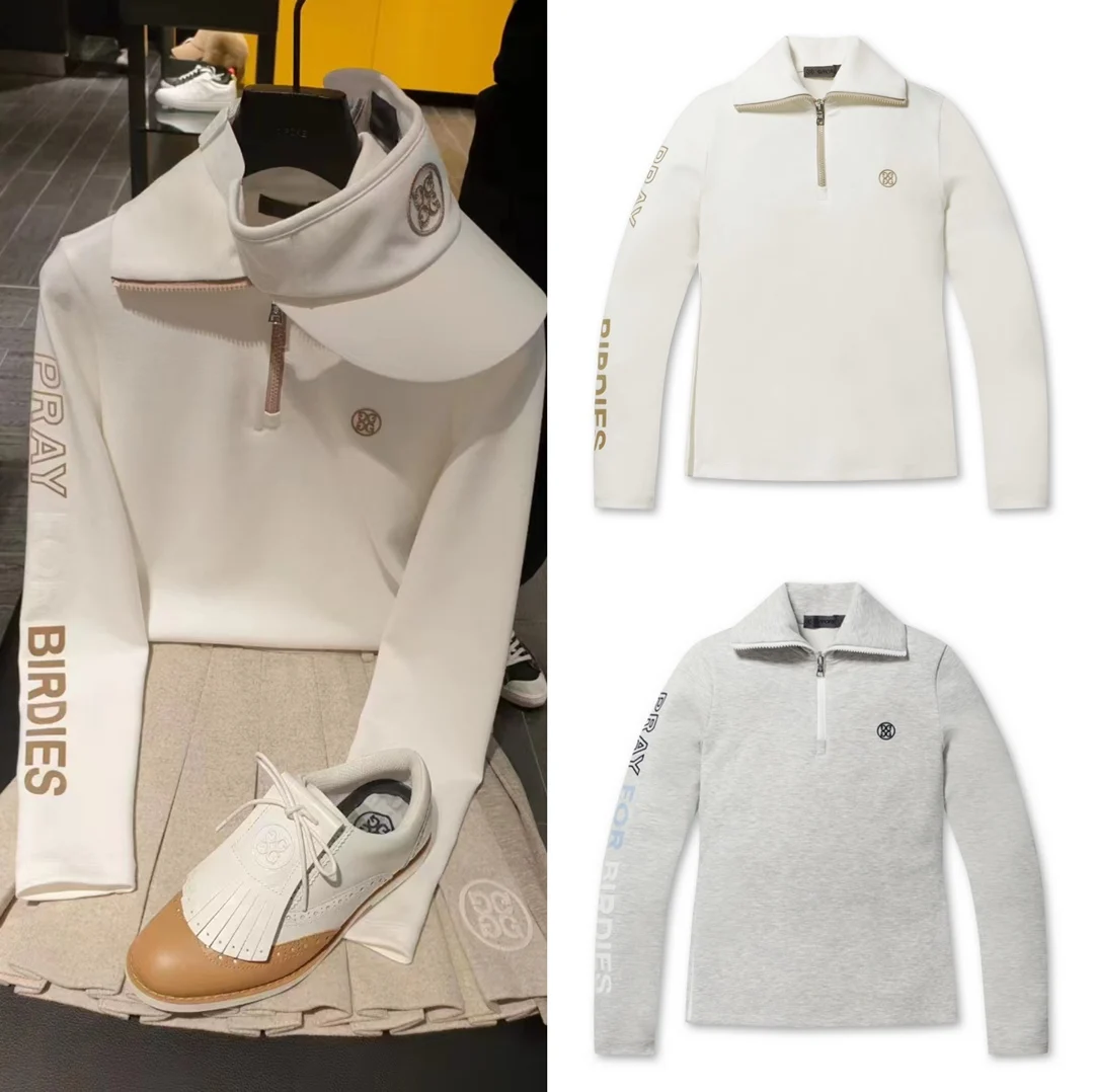 Women's Loose Fit Open Collar Pullover Sweater