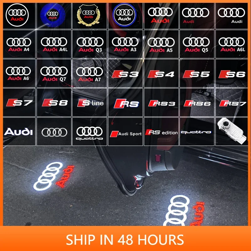 HD Автомобильная дверь Добро пожаловать Светодиодная лампа проектора для Audi SLINE QUTTRO S2 S3 S4 S5 S6 S7 S8 S RS A3 A4 B8 8P 8V A6 C7 A5 Q5 B7 B6 B9 (art.: 3920cf324d82f) - 3920cf324d82f