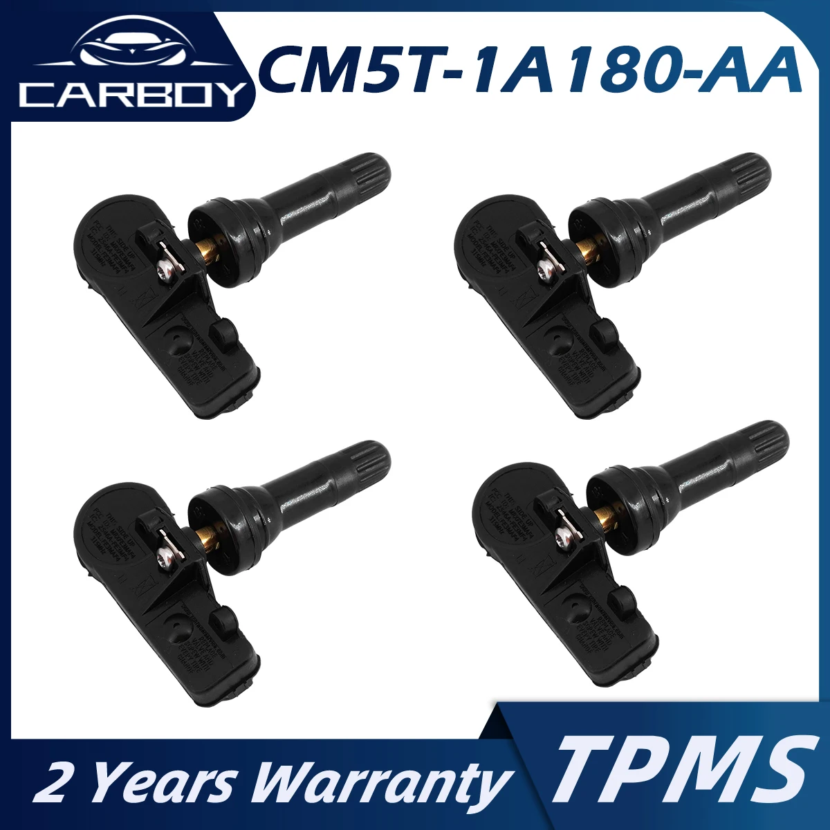 Флюоресцентный датчик давления в шинах для Ford Fiesta, Fusion, Taurus, Flex Edge, Fiesta, Lincoln, Navigator, Town, TPMS, 4 шт., 315 МГц