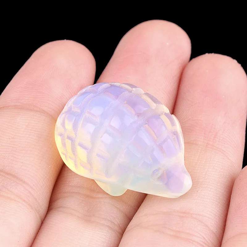 Natural Chakra Semi-precious Stone Pangolin Figurine Ornaments Quartz Crystal Reiki Healing Animal Statue Fish tank Decoration