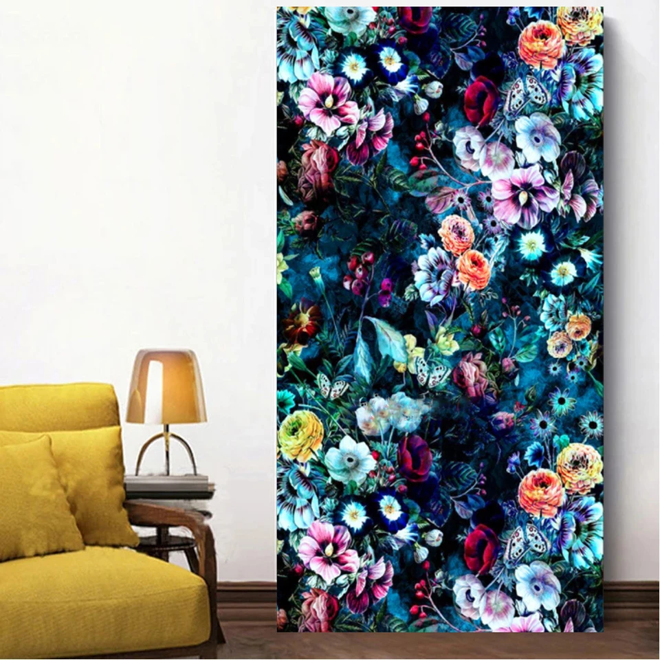 

5D алмазная живопись, красочный синий цветок, искусство, алмазная вышивка, картина стразы, вышивка крестиком, мозаика, рождественский подаро...