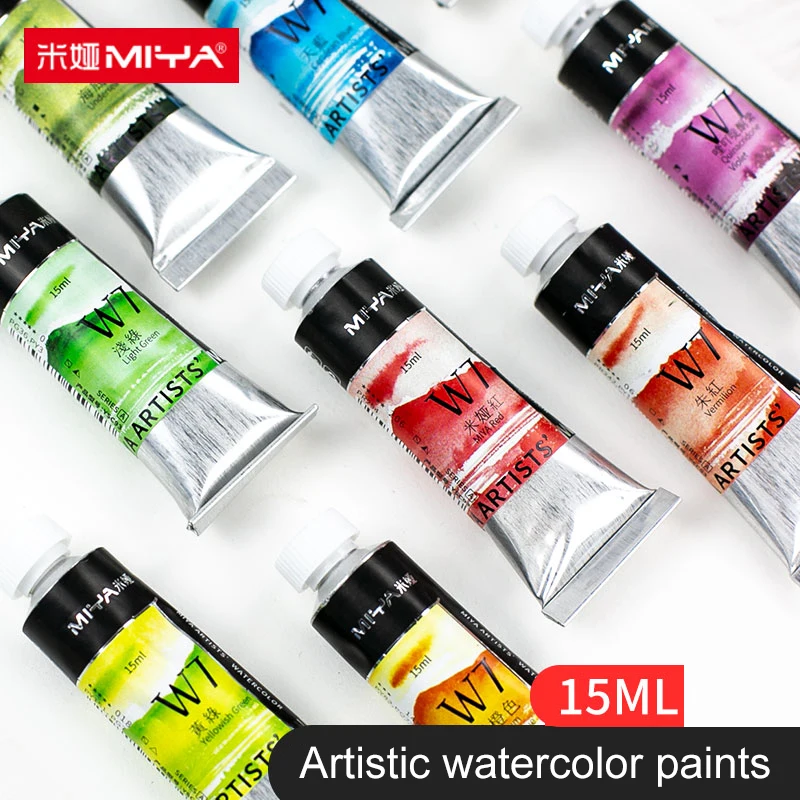 

36 Colors MiYa Solid Watercolor Pigment 15ml Watercolor Paint Portable Artist Professional Grade Watercolor Painting