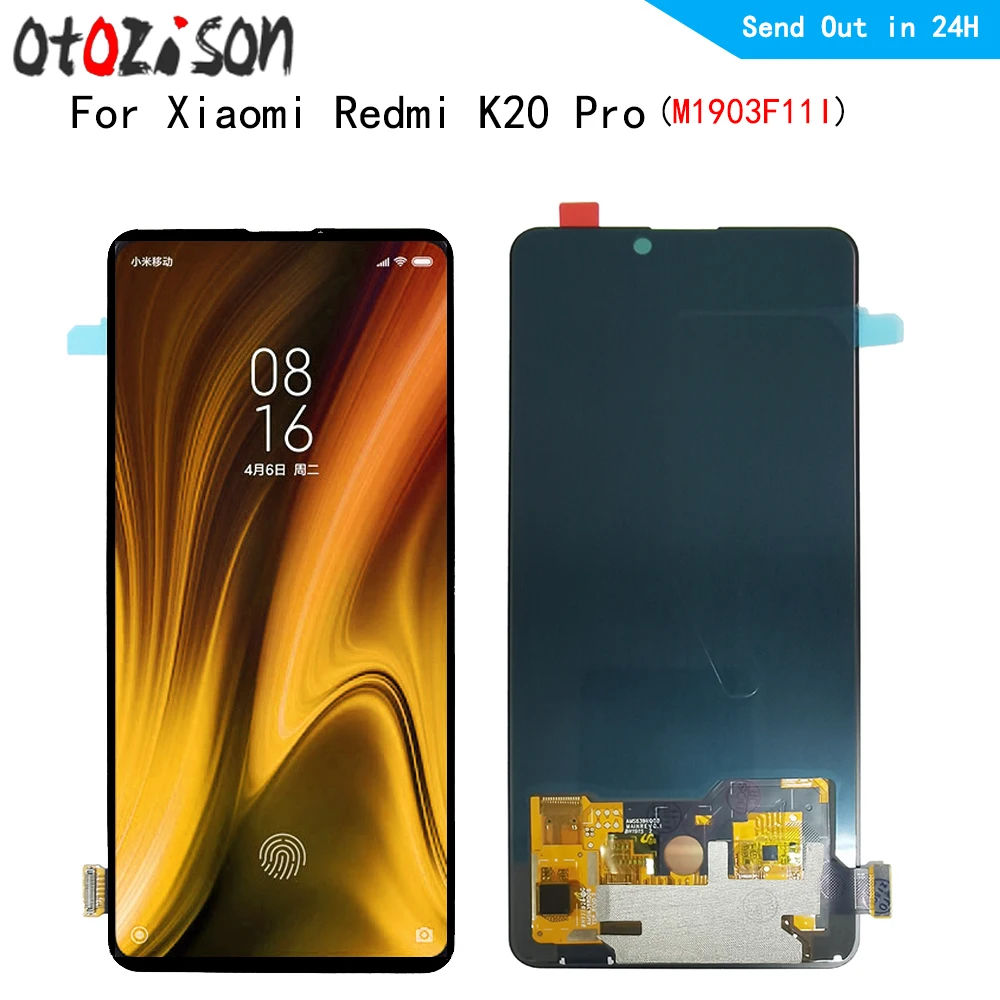 6 39 &quotAMOLED ЖК-дисплей для Xiaomi Redmi K20 Pro M1903F11I + дигитайзер сенсорного экрана с рамкой