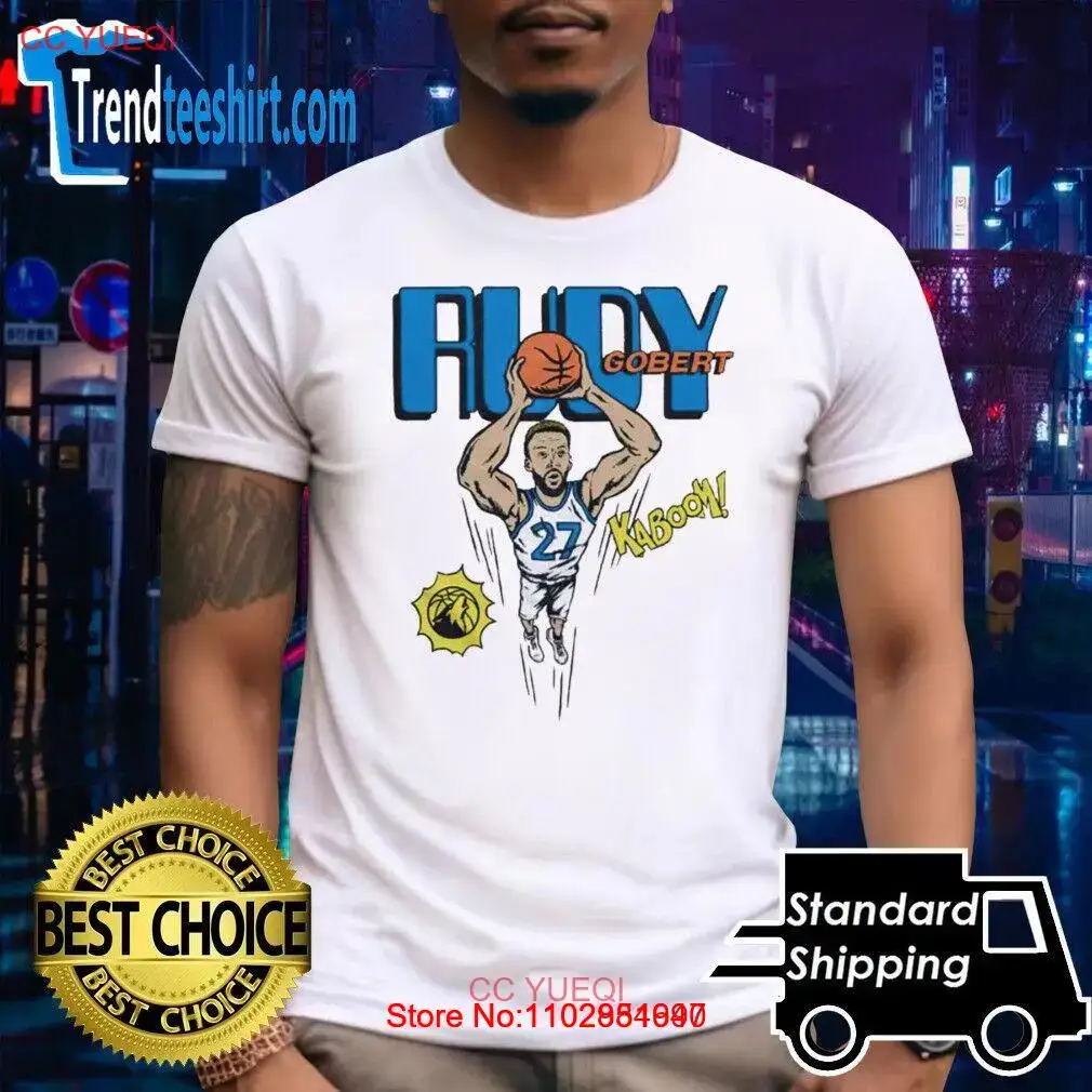 Футболка с комиксами сборной Миннесоты Тимбервольев Руди Гобэрата