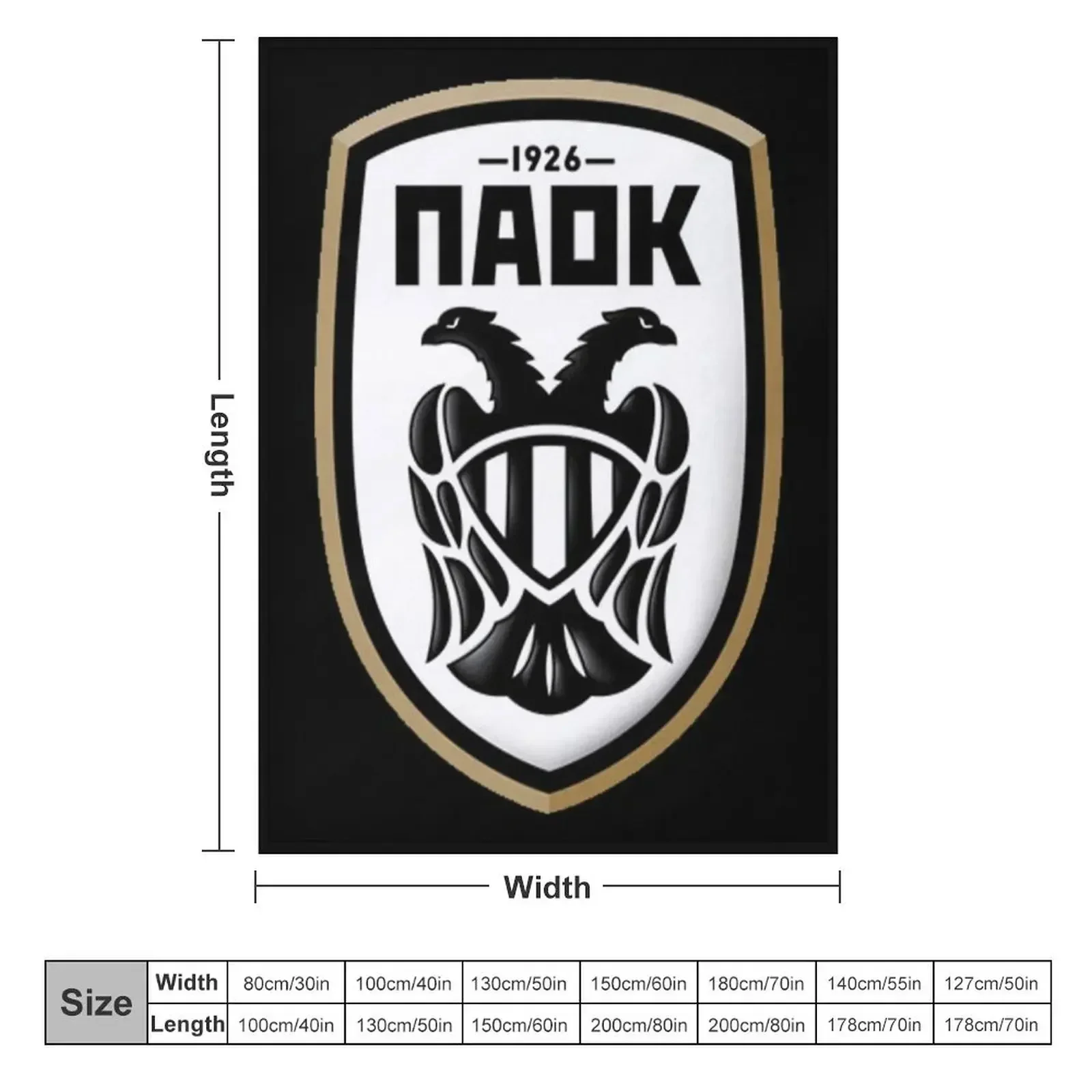 Плед PAOK дорожные мягкие одеяла для кроватей