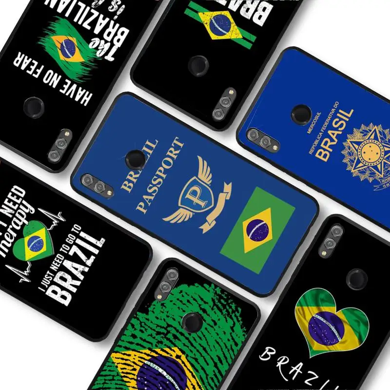 

Brazil Brazilian flag Phone Case For Huawei honor 10Lite 10i 20 8x 10 for Honor 9lite 9xpro Back Coque