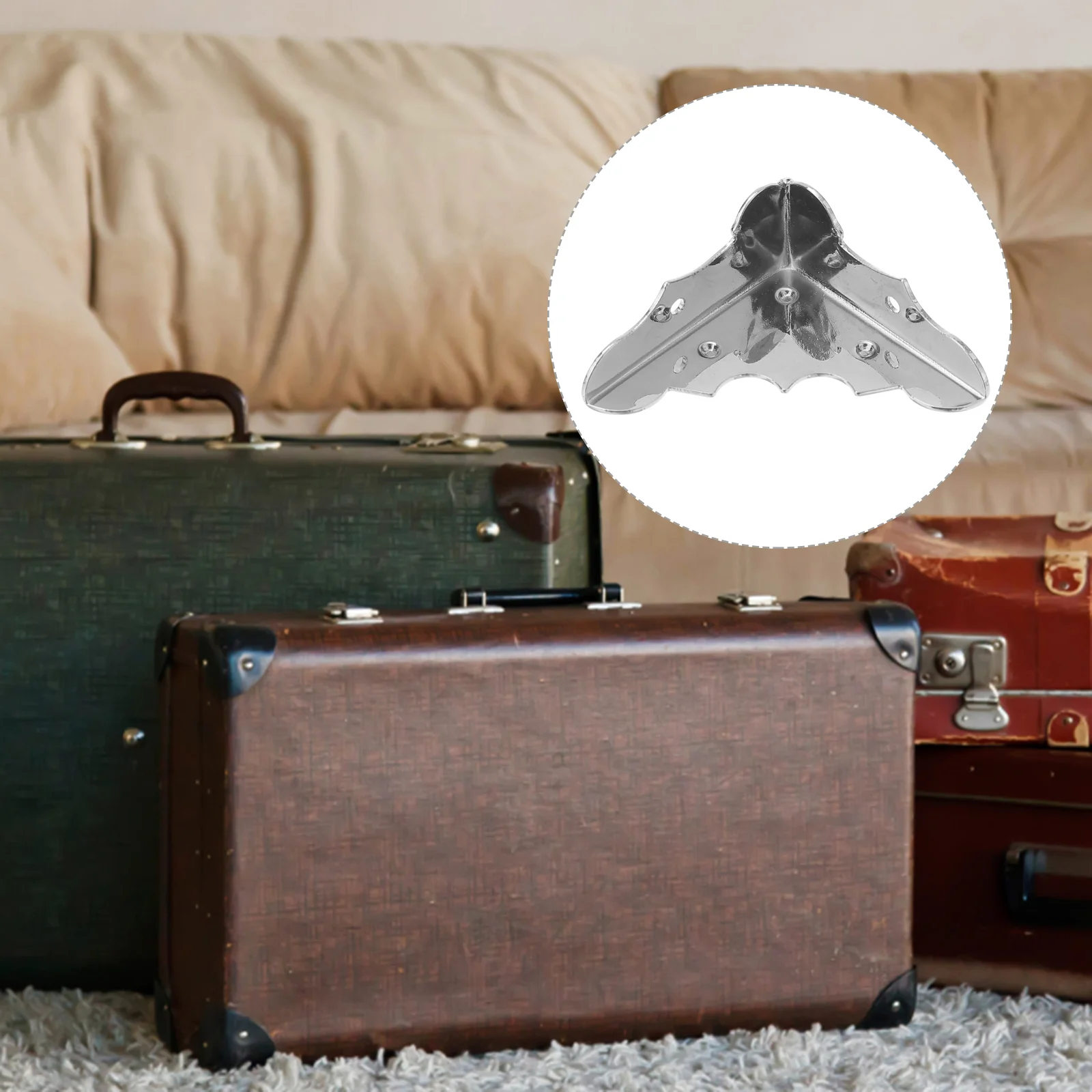 

4 PCS Box Corners Box Corner Guards Brass Box Corner Protectors Box Corners Metal Replacement Furniture Legs