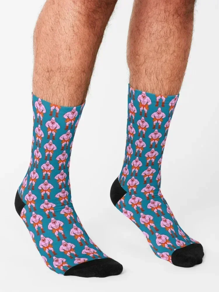 Фото Soda Popinski - Punch Out Socks, ретро носки с подогревом, мужские хлопковые носки высокого качества для гольфа, женские и мужские №3