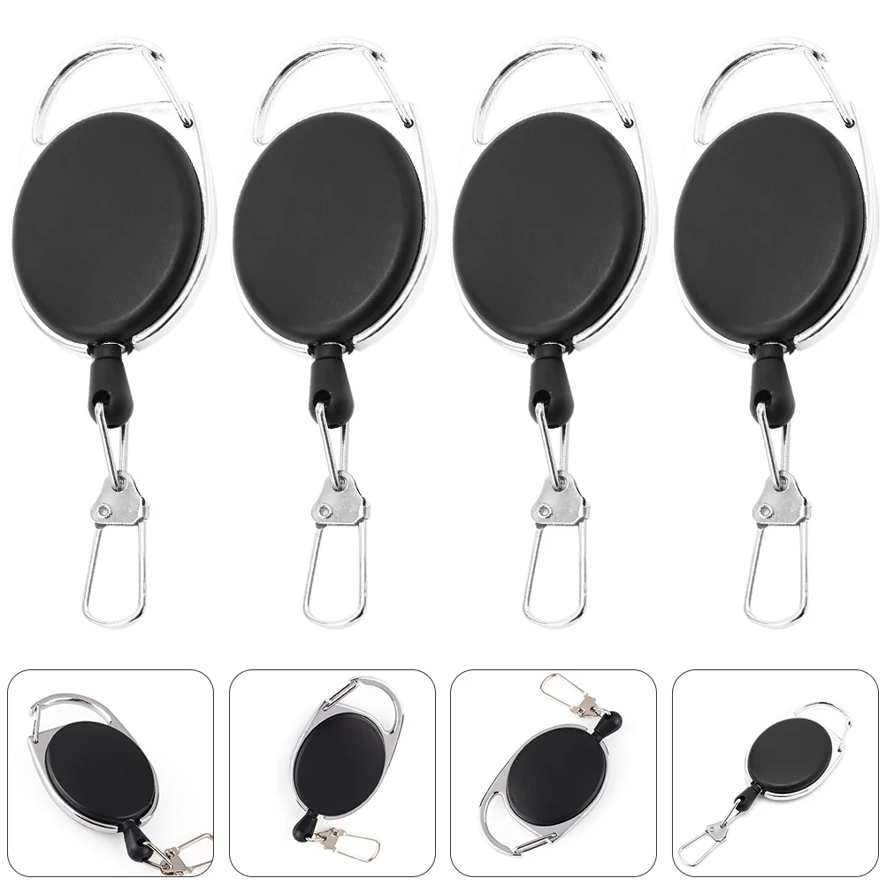 

Key Anti Buckles Retractable Chains Rings Lost Outdoor Carabiners Badge Holder Reelchain Practical Elastic Keychain Ring Belt
